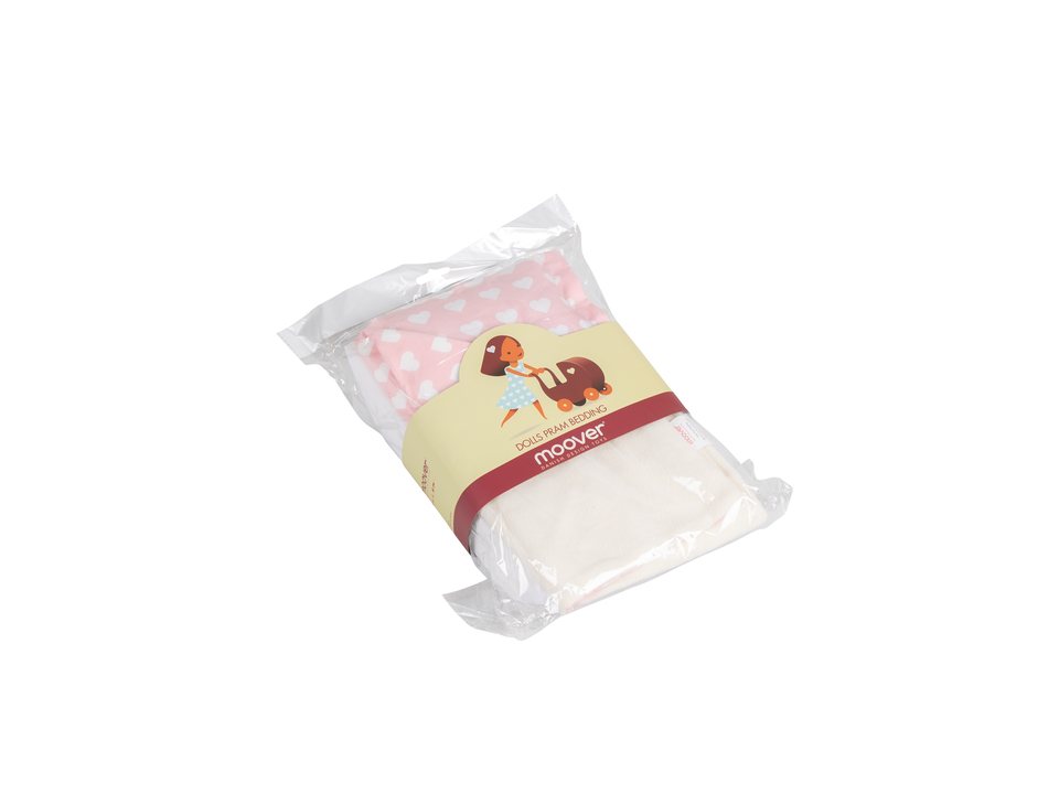 Dolls pram classic bedding set Pink Moovershop