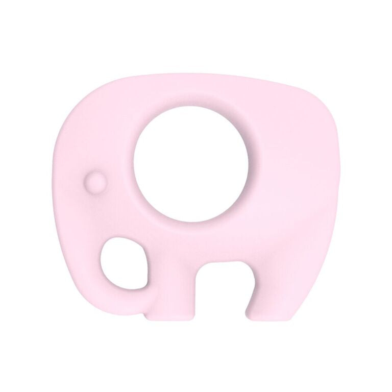 Ellie Elephant Teething Toy - Soft Pink