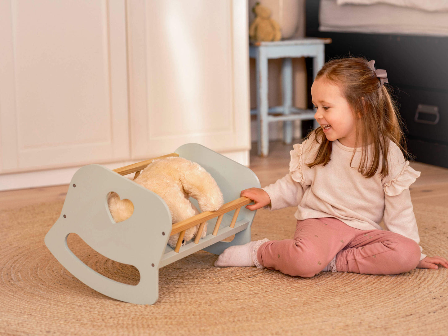 Dolls cradle Green