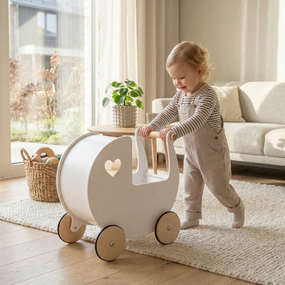 Traditional Doll Stroller White
