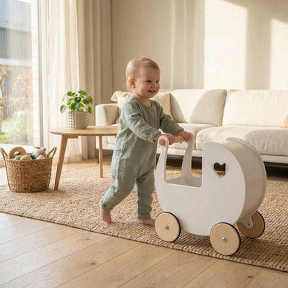 Traditional Doll Stroller White