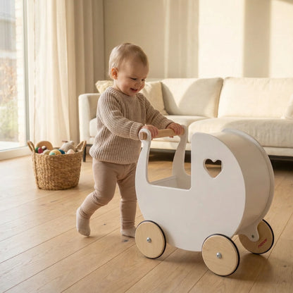 Traditional Doll Stroller White