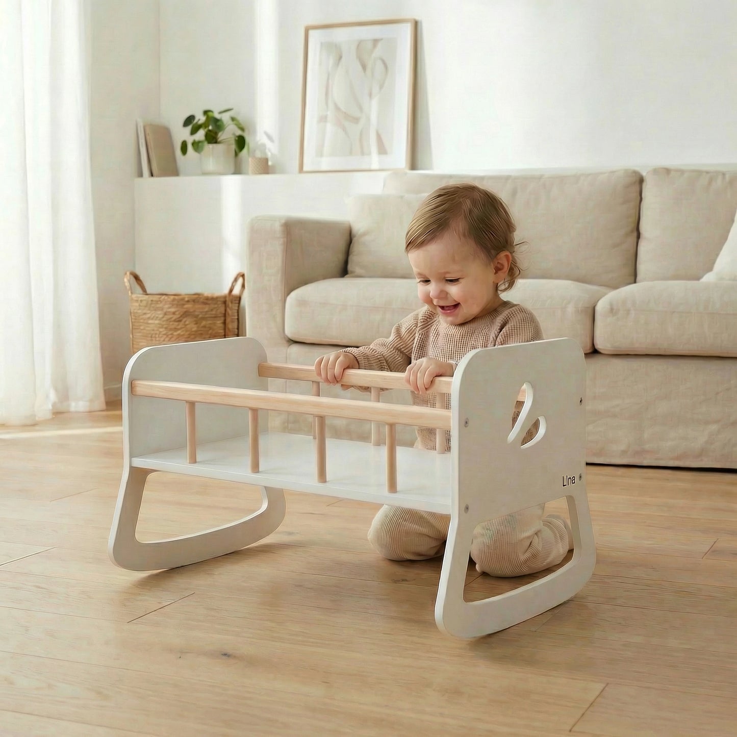 Dolls cradle White