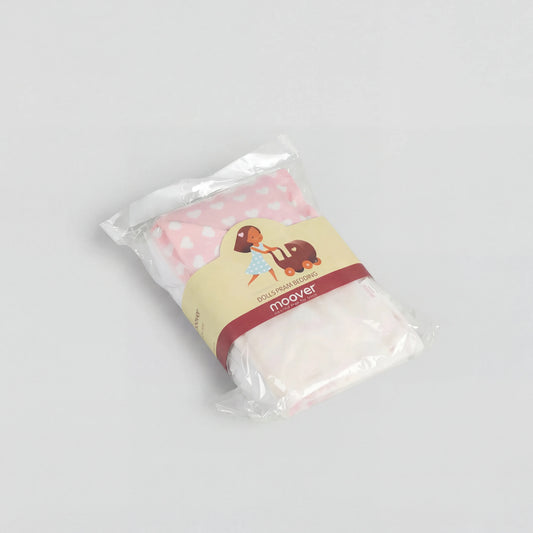 Dolls pram classic bedding set Pink