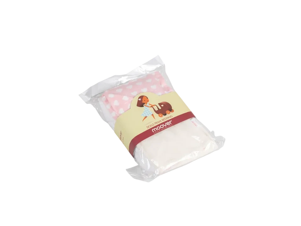 Dolls pram classic bedding set Pink