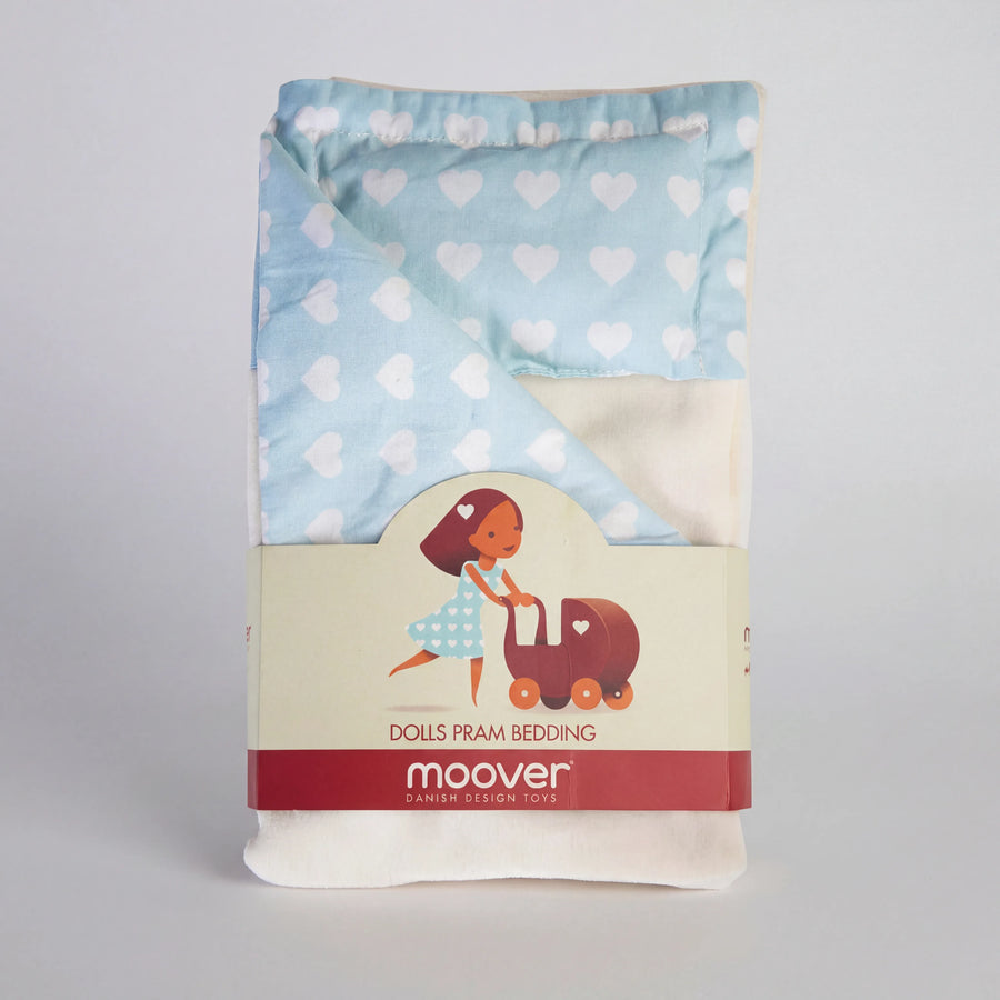 Dolls pram classic bedding set Blue