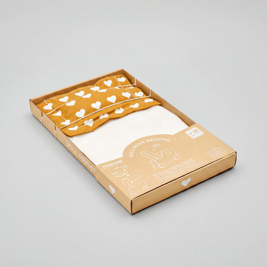 Dolls pram classic bedding set Brown