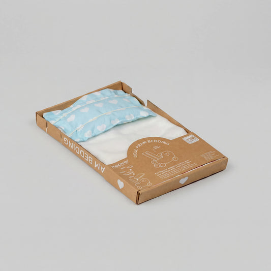Dolls pram classic bedding set Light Blue