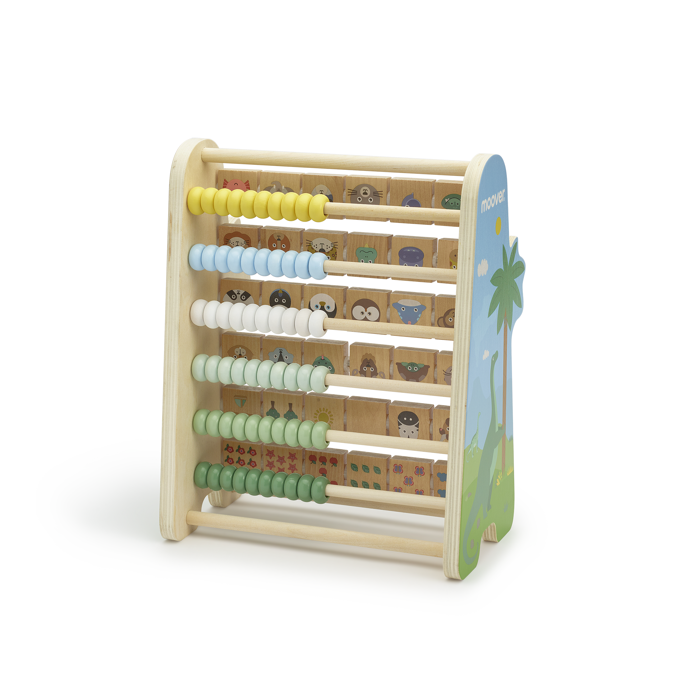 Double side abacus dino
