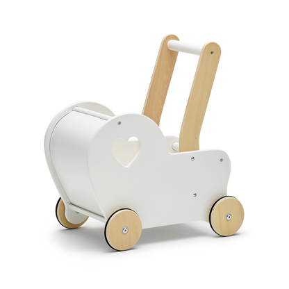 Dolls Stroller pram - Heart White