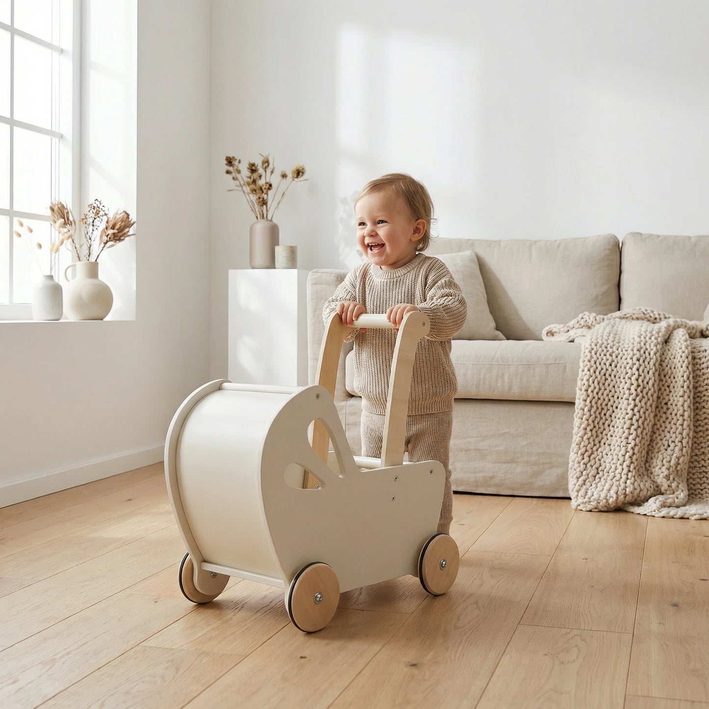 Essential Pram Off White