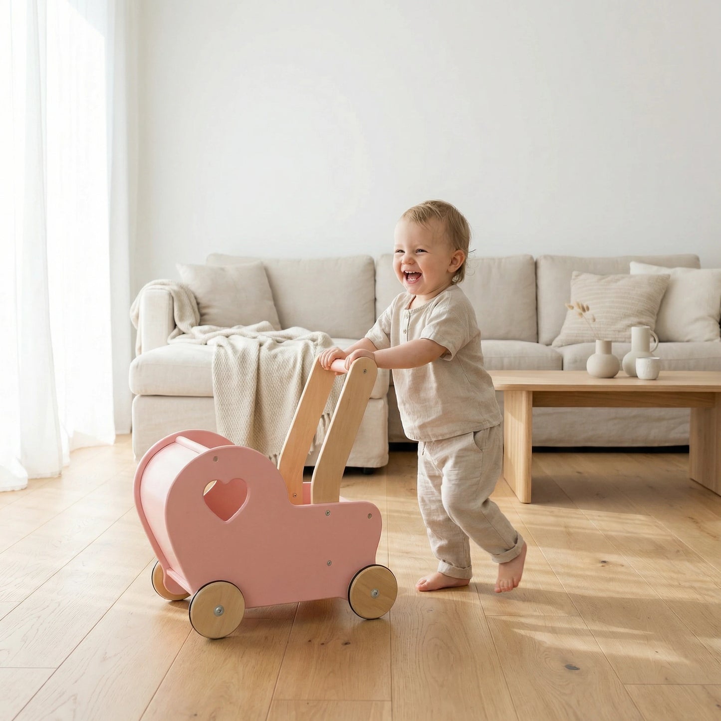 Essential Heart Pram Pink 2337 C