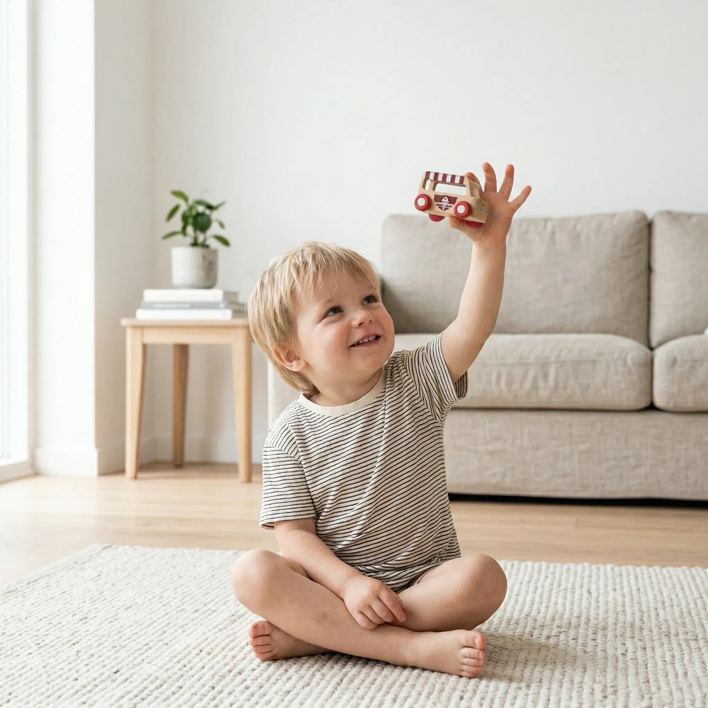 Mini Ice Cream Truck - Natural Wood