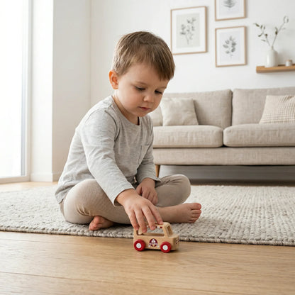 Mini Ice Cream Truck - Natural Wood