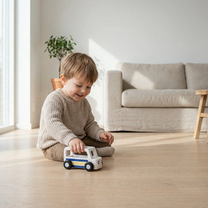 Mini Police Car - White