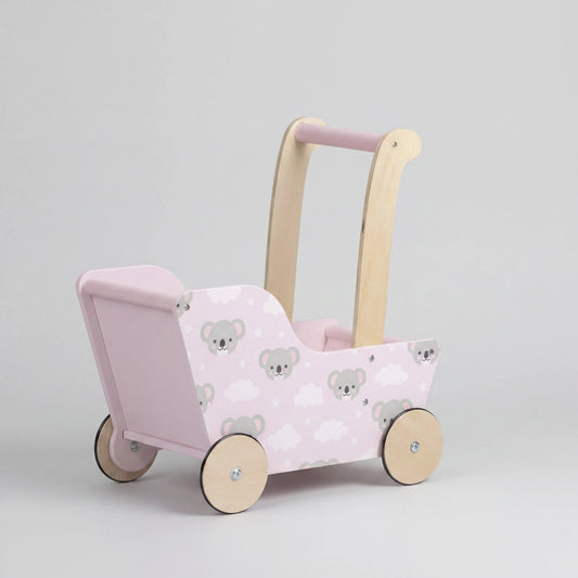 Modern Dolls Stroller (Pram) Pink koala bear