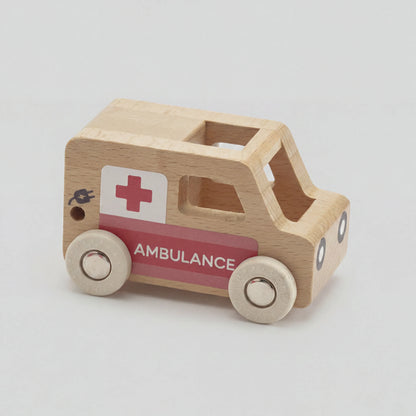 Mini Ambulance - Natural Wood