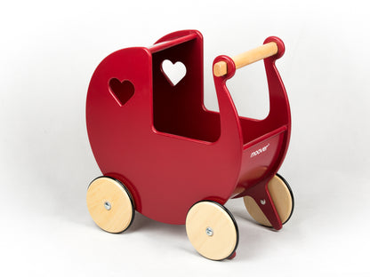 Traditional Doll Stroller Solid Red Pantone 201C
