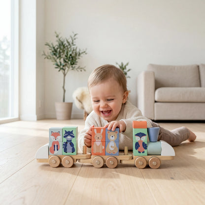 Block Animal Train