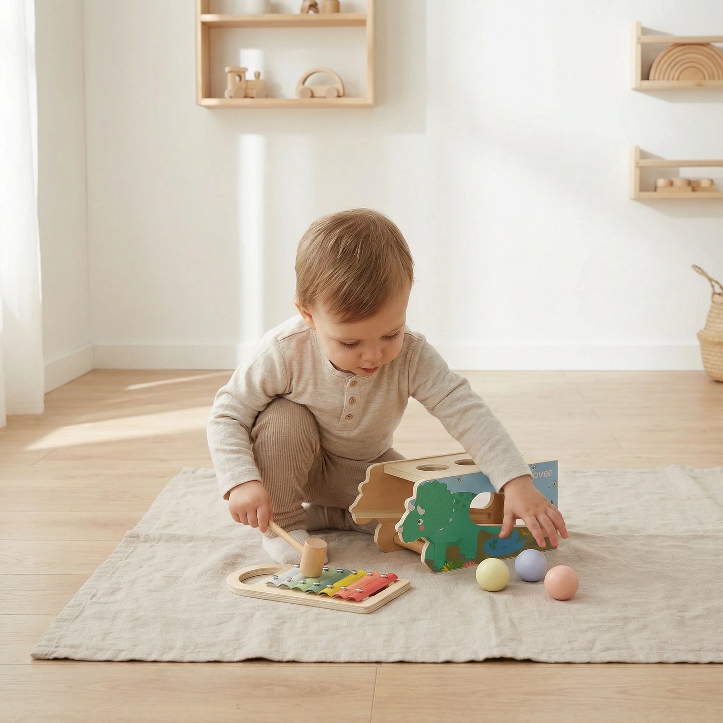 Musical tap tap & xylophone triceratops