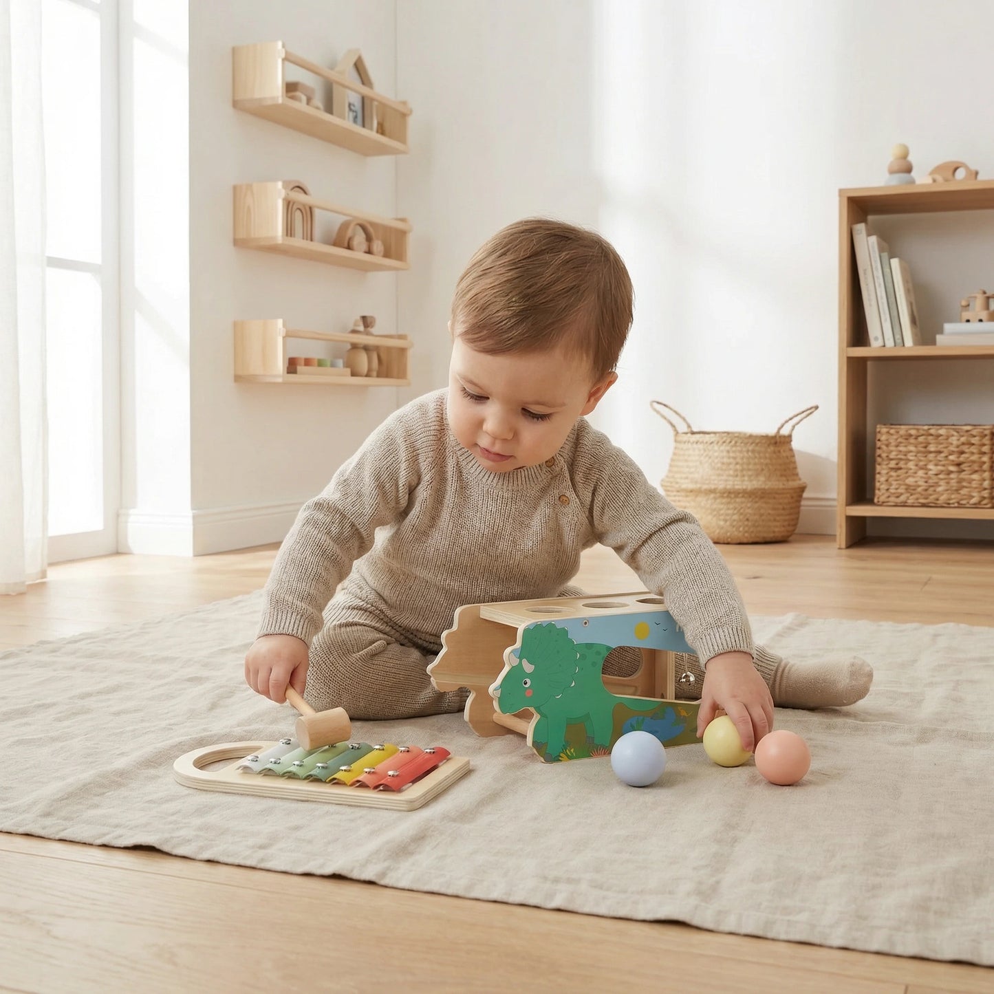 Musical tap tap & xylophone triceratops