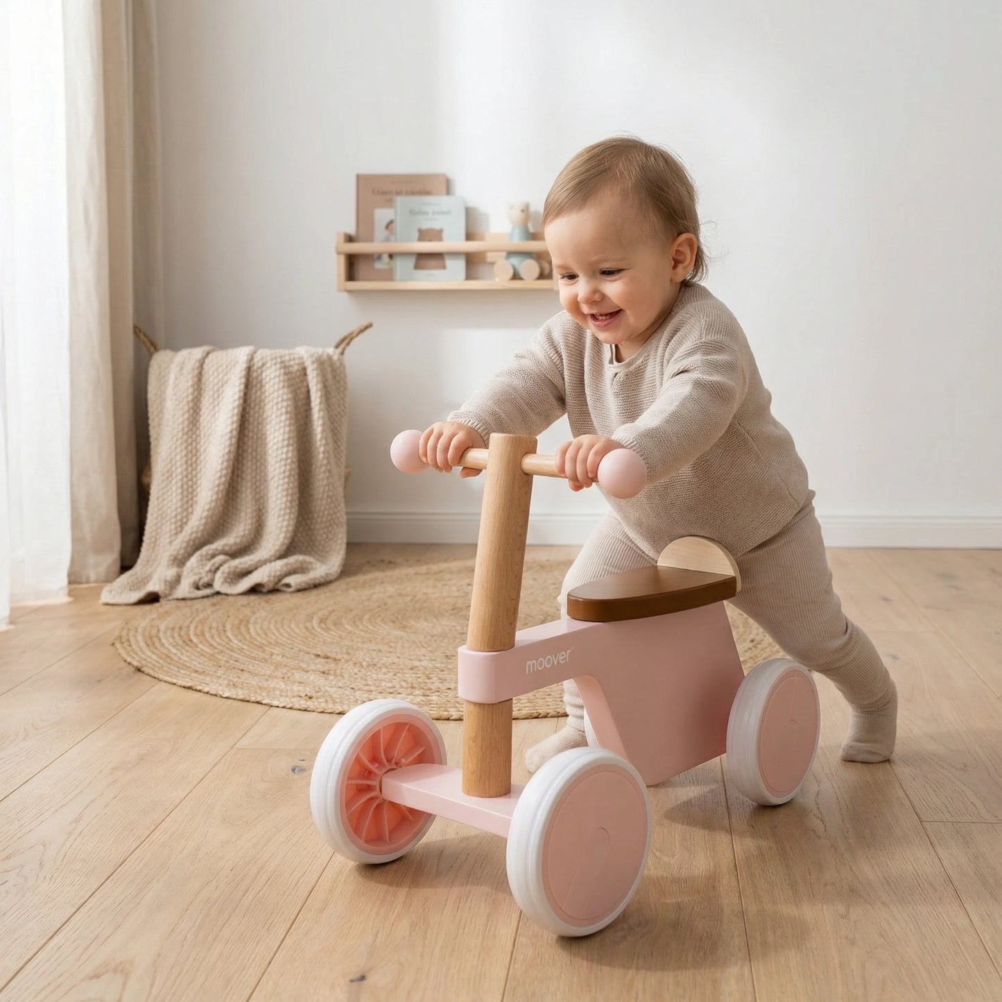 Ride-on Bike 4 wheels Pink