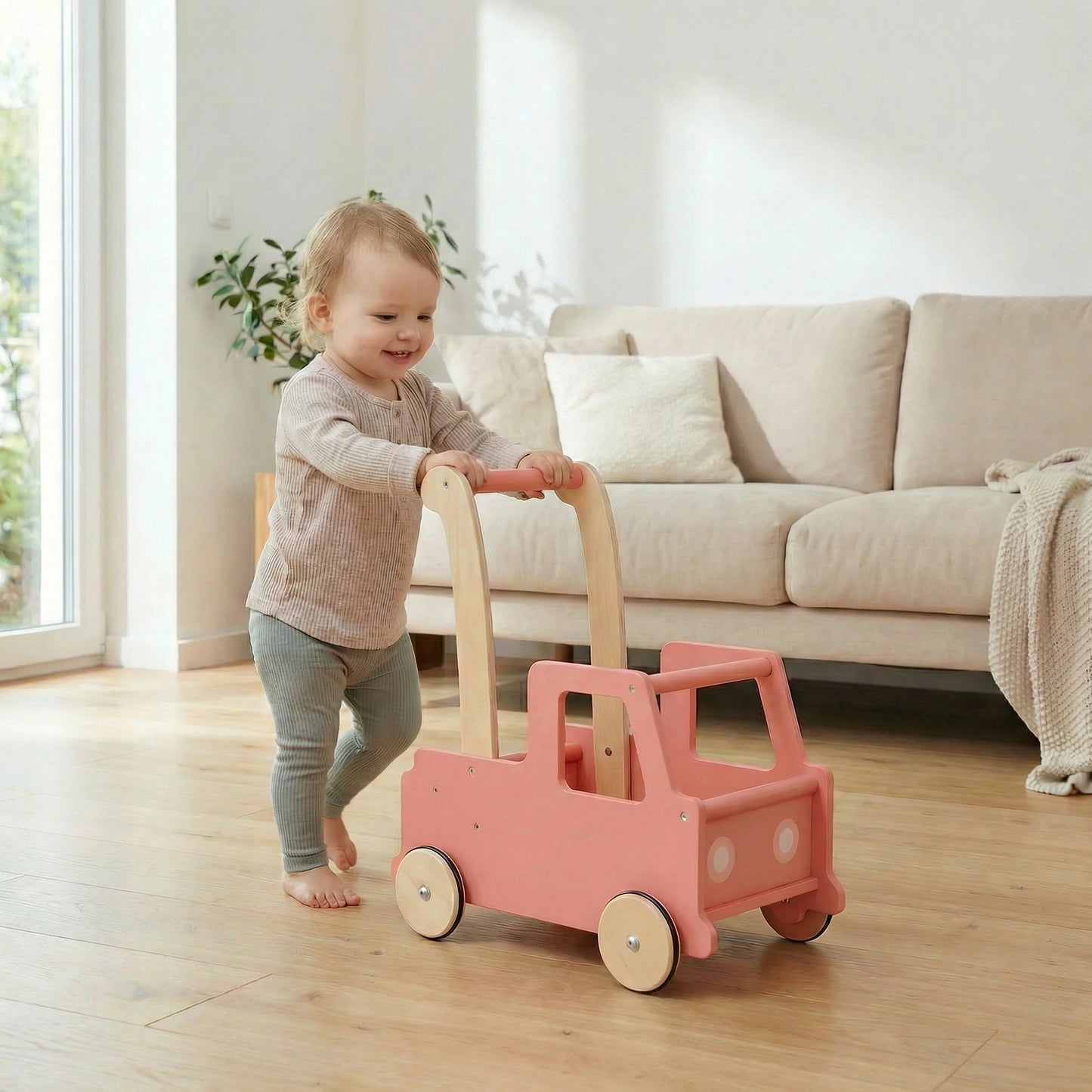 Push truck Pink flatpacked