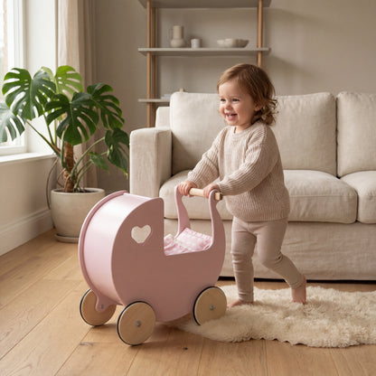 Dolls pram classic bedding set Pink