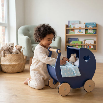 Dolls pram classic bedding set Light Blue