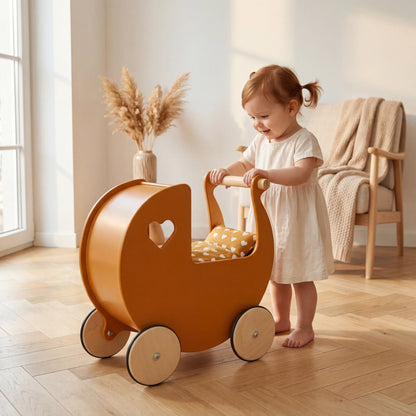 Dolls pram classic bedding set Brown