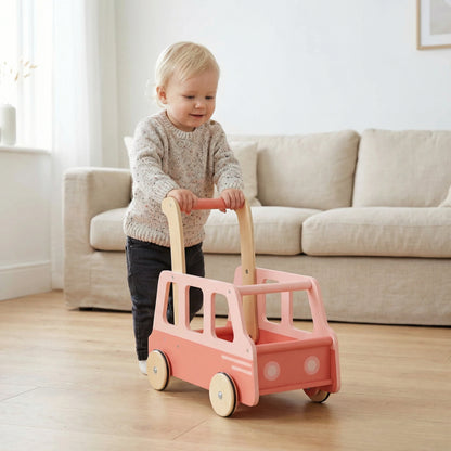 Push School Bus Pink 2337 C flatpacked