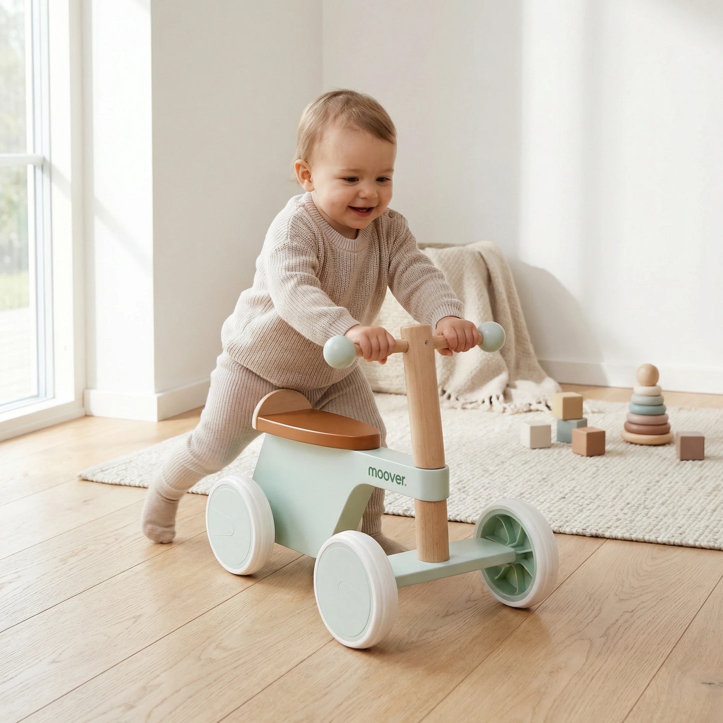 Ride-on Bike 4 wheels Light green