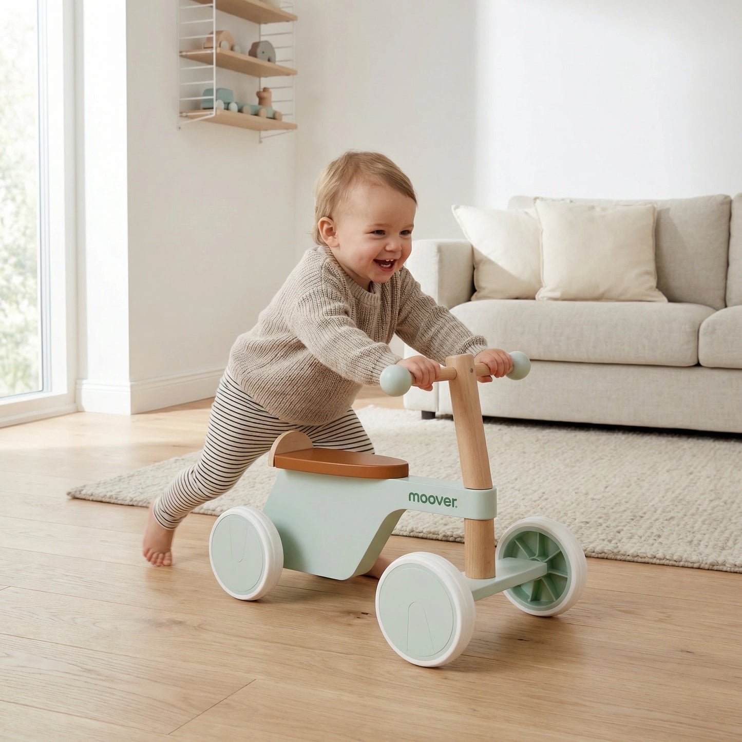 Ride-on Bike 4 wheels Light green