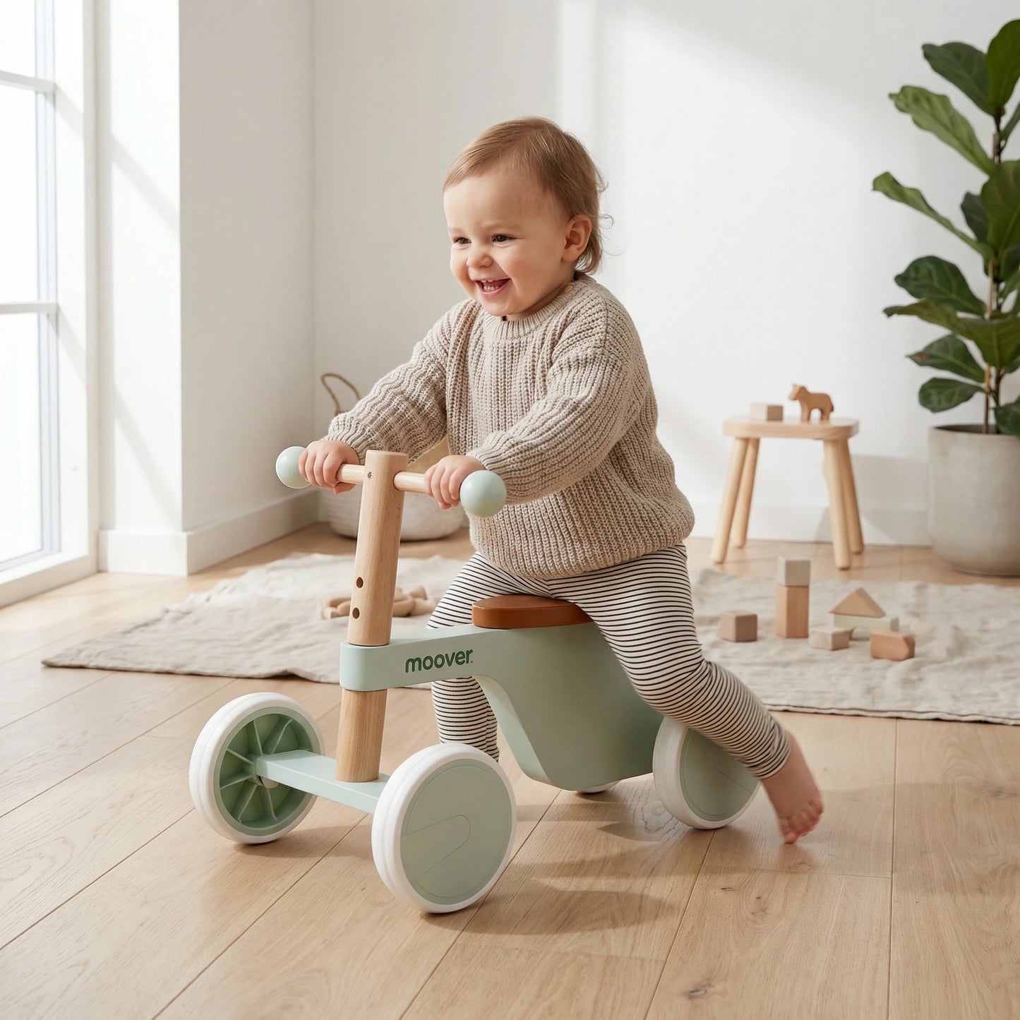 Ride-on Bike 4 wheels Light green