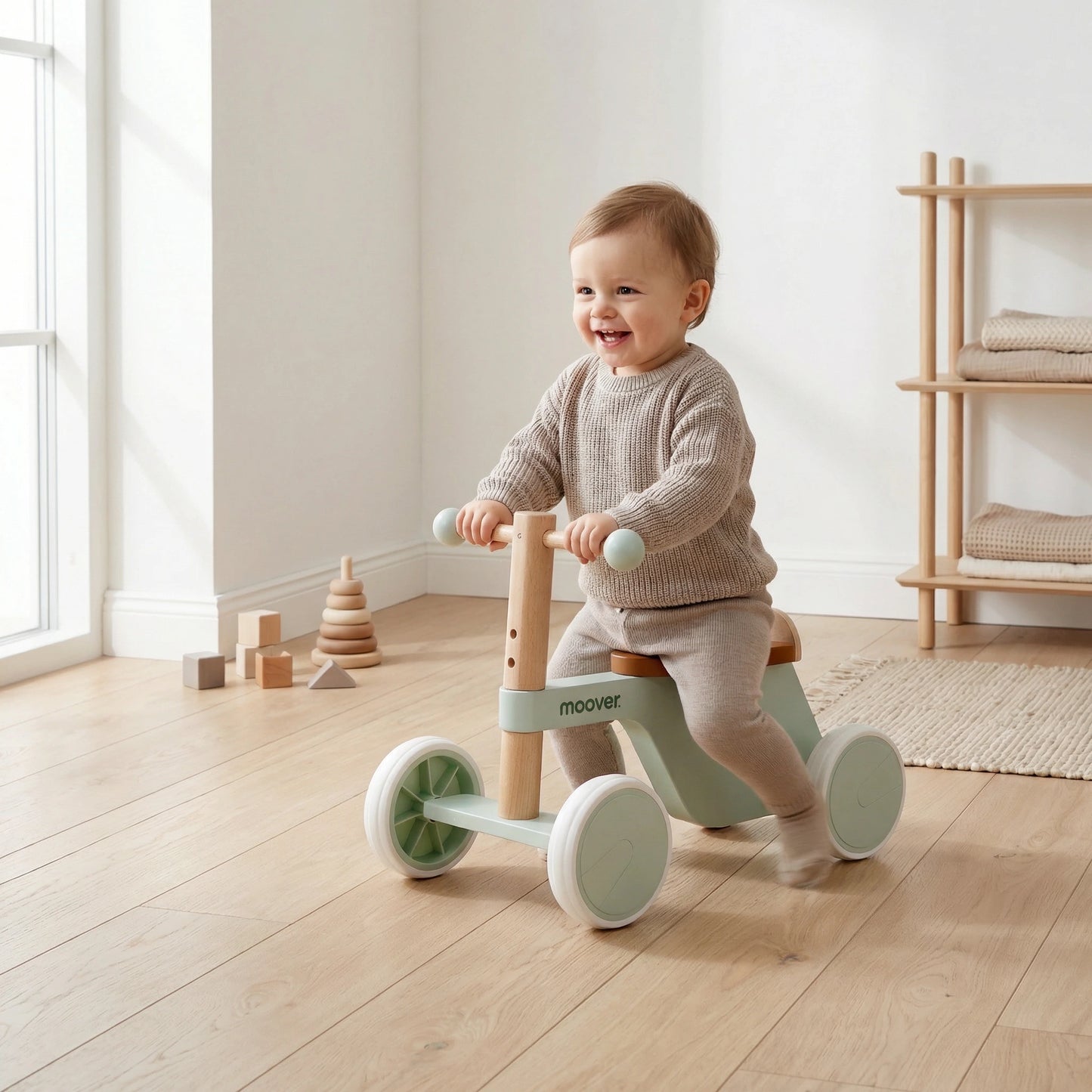 Ride-on Bike 4 wheels Light green