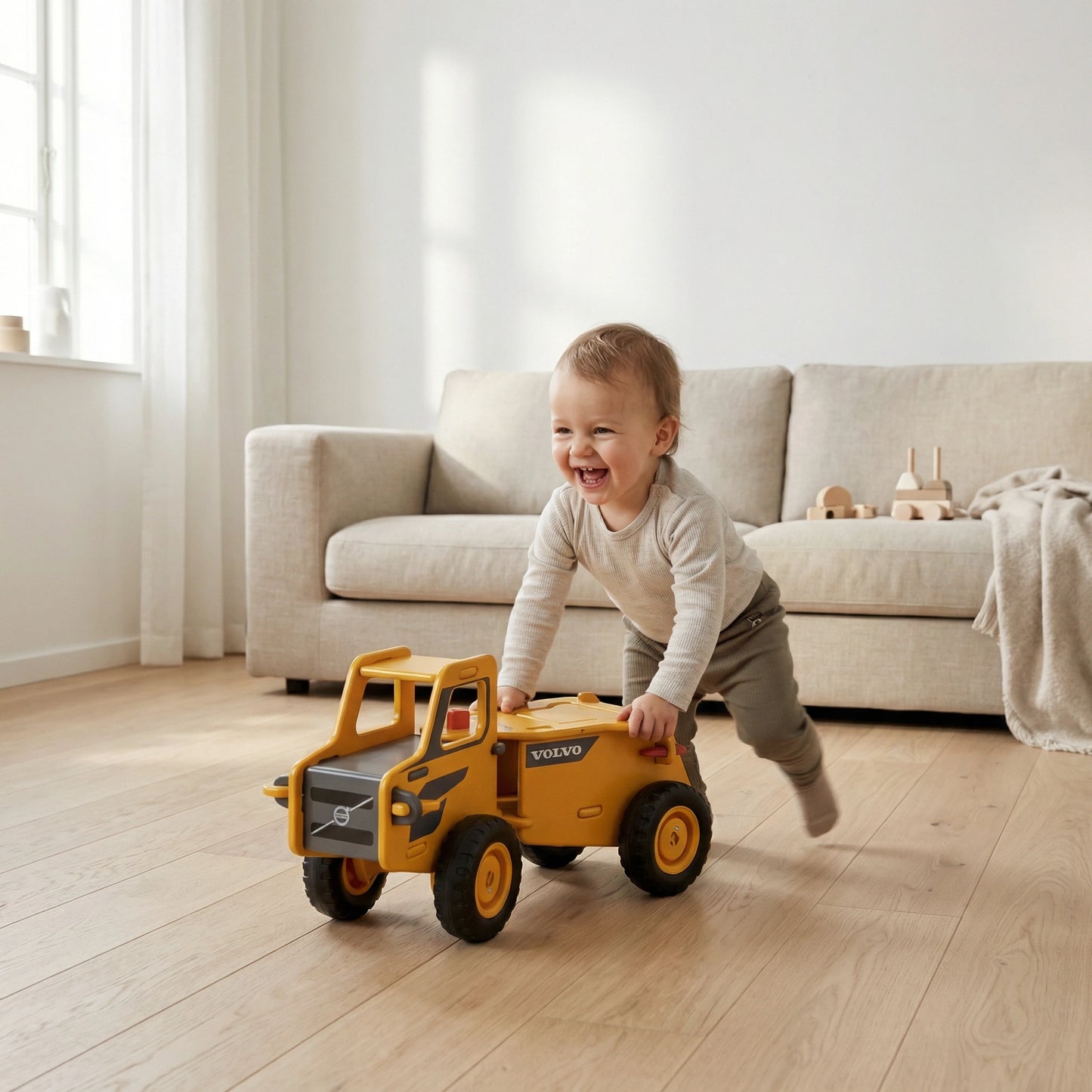 Volvo Ride-On Truck - Yellow