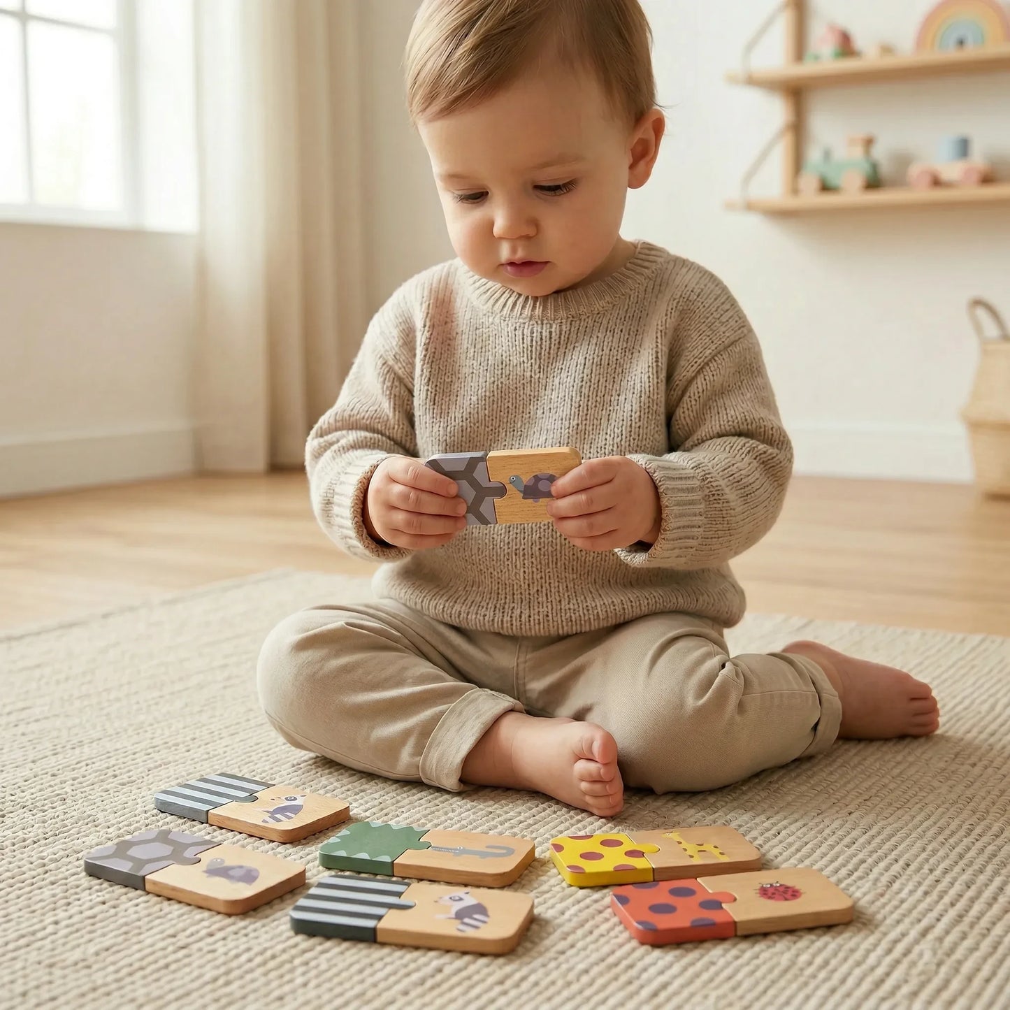 Wild animals pattern puzzle