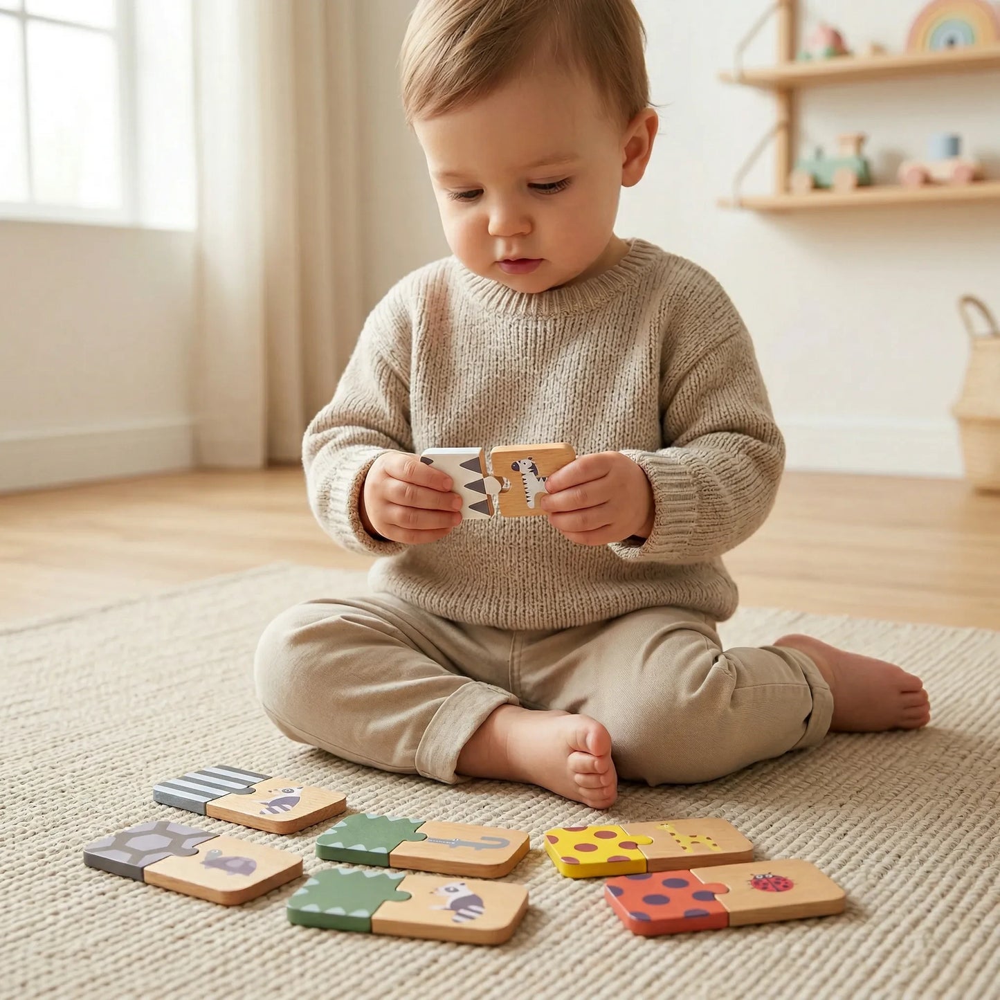 Wild animals pattern puzzle