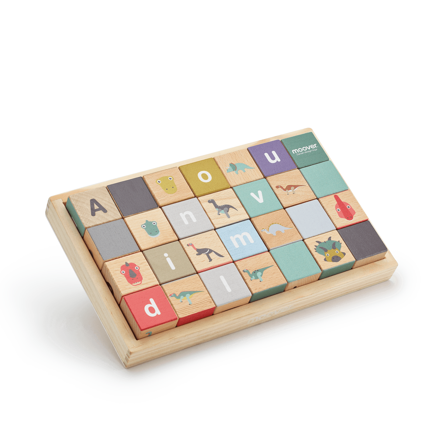 Alphabet blocks dino