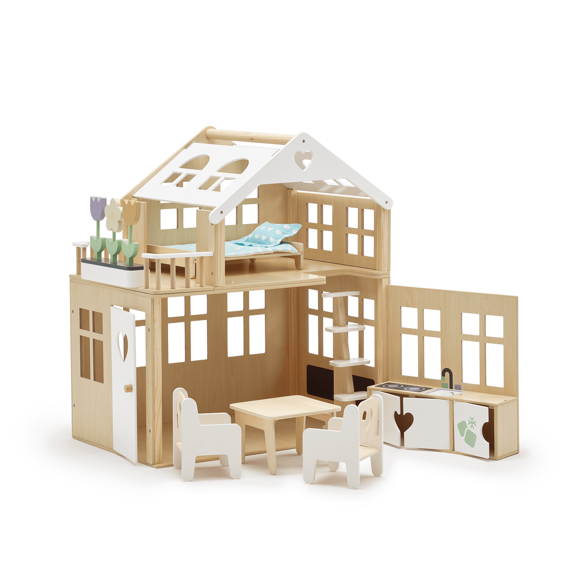 White dolls house top