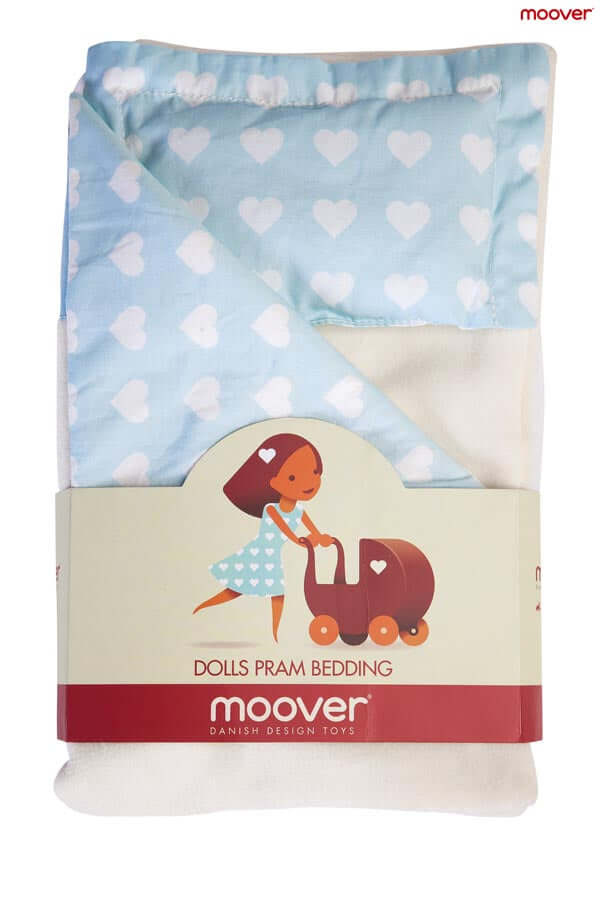 Dolls pram classic bedding set Blue