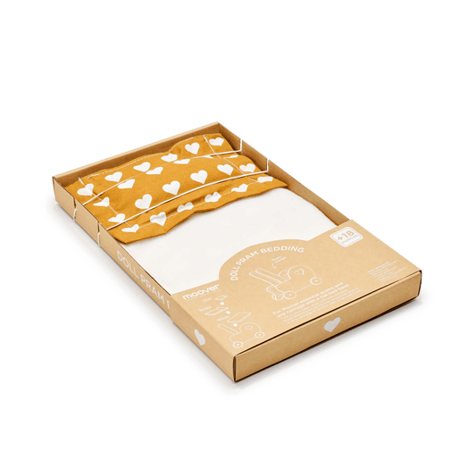 Dolls pram classic bedding set Brown