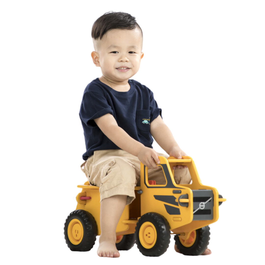 Porteur Voiture «Tom» bus jaune jouet en bois pour enfant 24 mois 2ans 4743