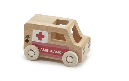 Mini Ambulance - Natural Wood