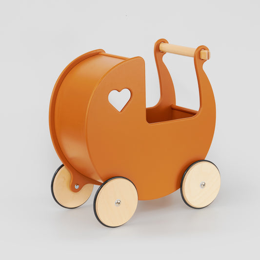 Traditional Doll Stroller Brown