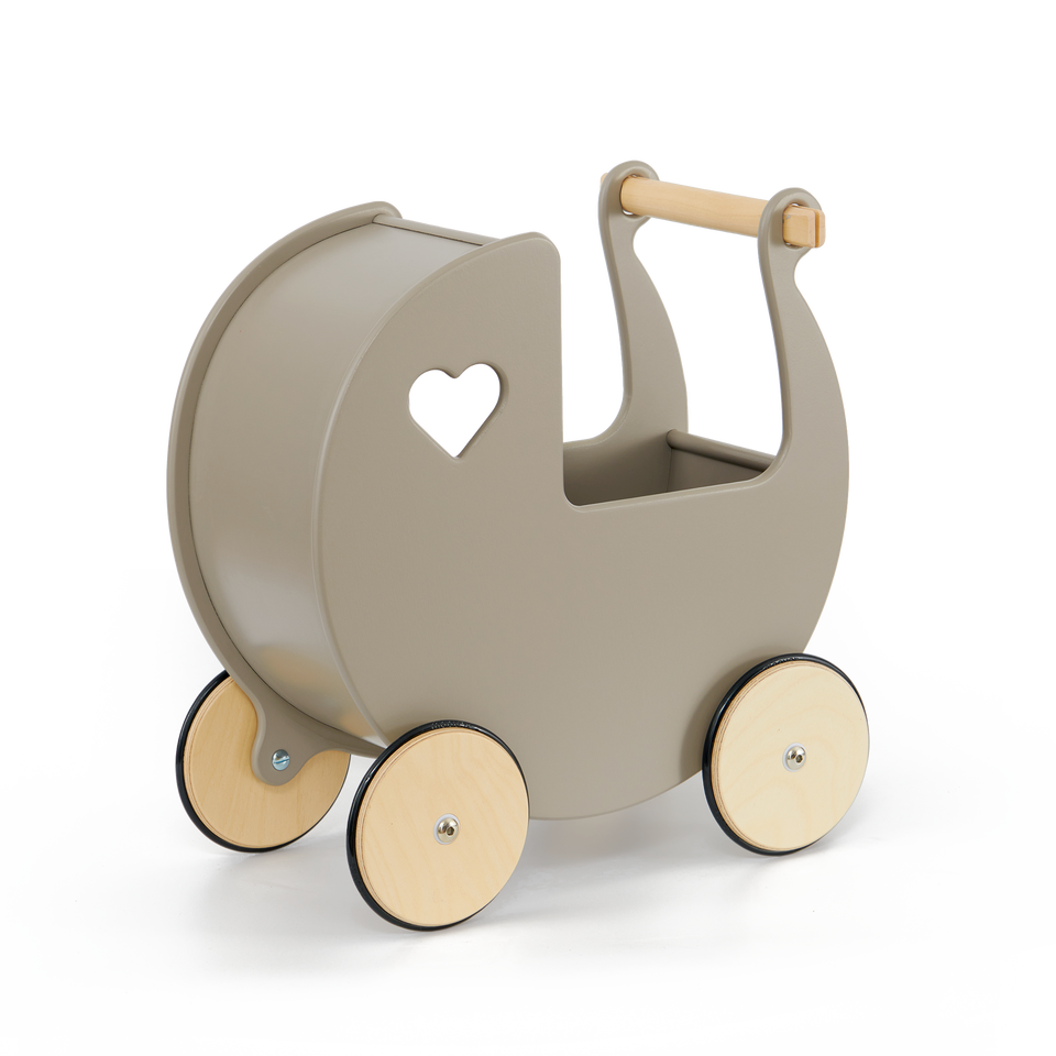 Traditional Doll Stroller Warm Grey