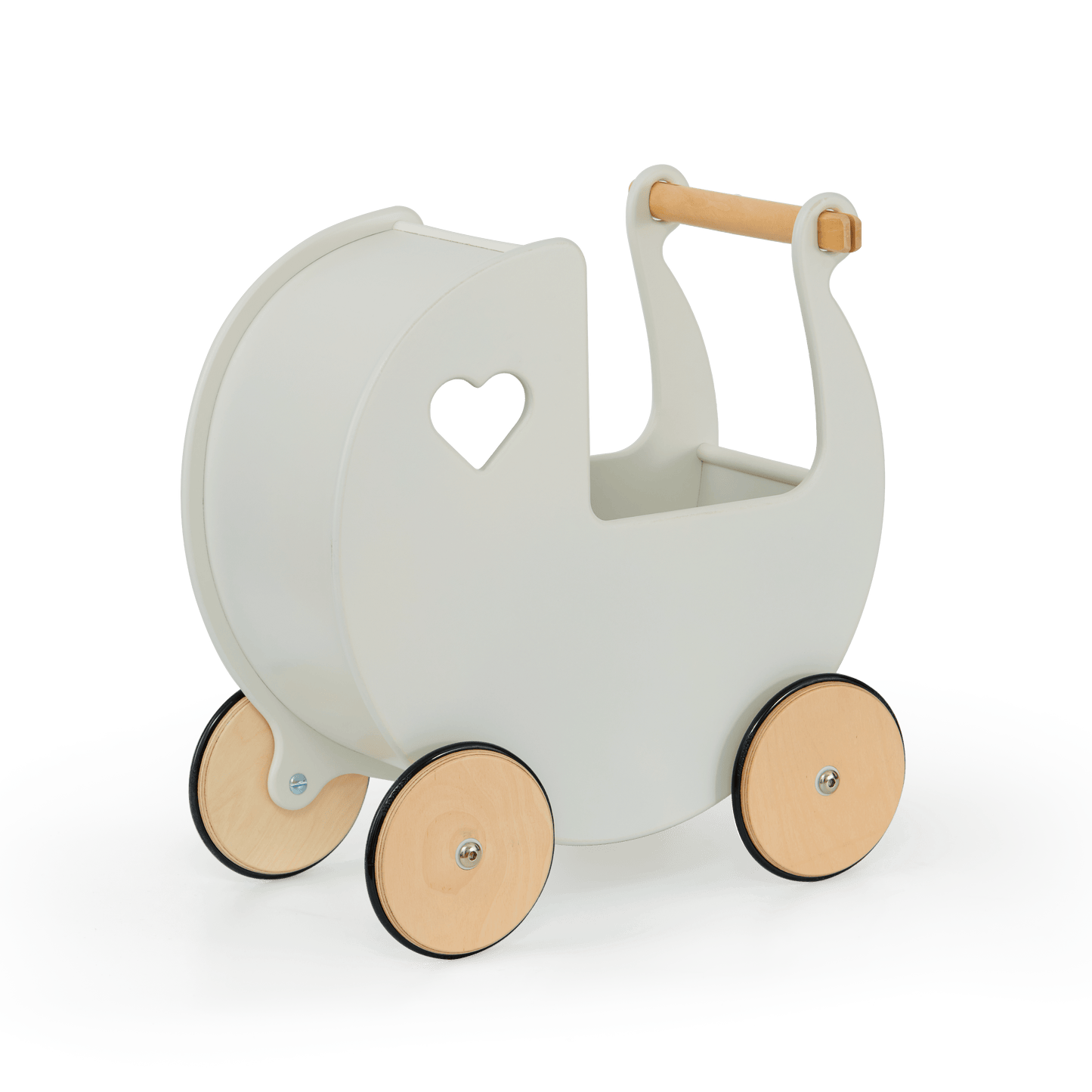 Traditional Doll Stroller Off White