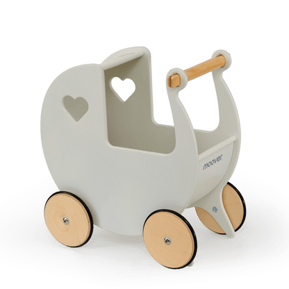 Traditional Doll Stroller Off White