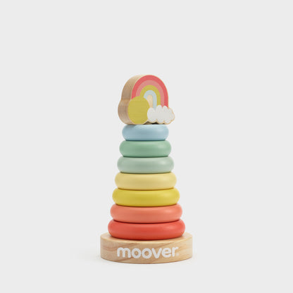 Wooden ring rainbow