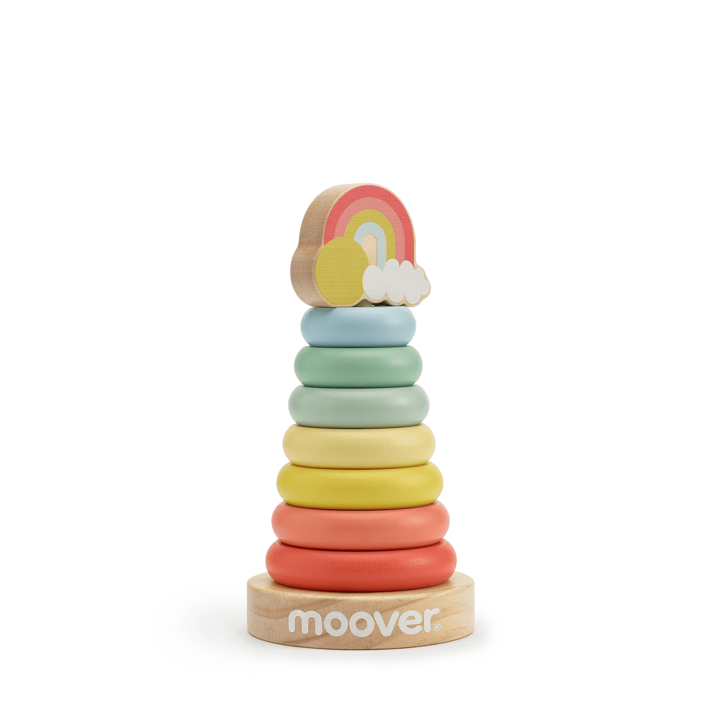 Wooden ring rainbow